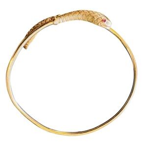 Antique 9k Gold Snake Bracelet